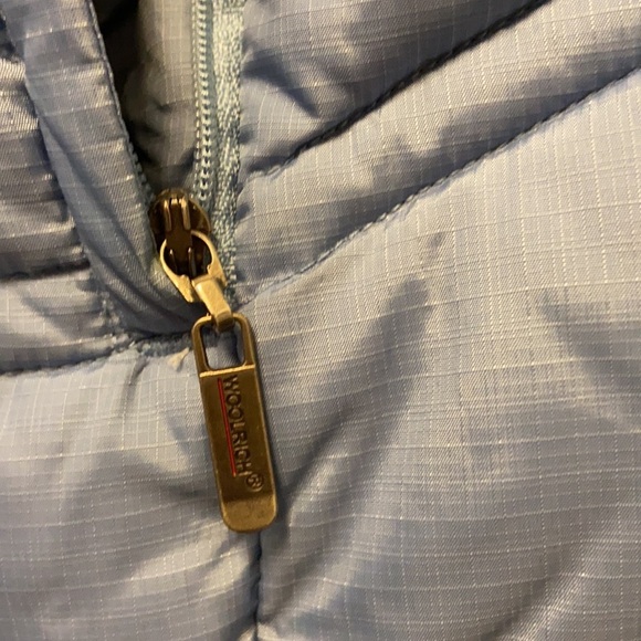 Woolrich Size Large Light Blue Lightweight Outdoor Layering Quilted Vest - Picture 7 of 13